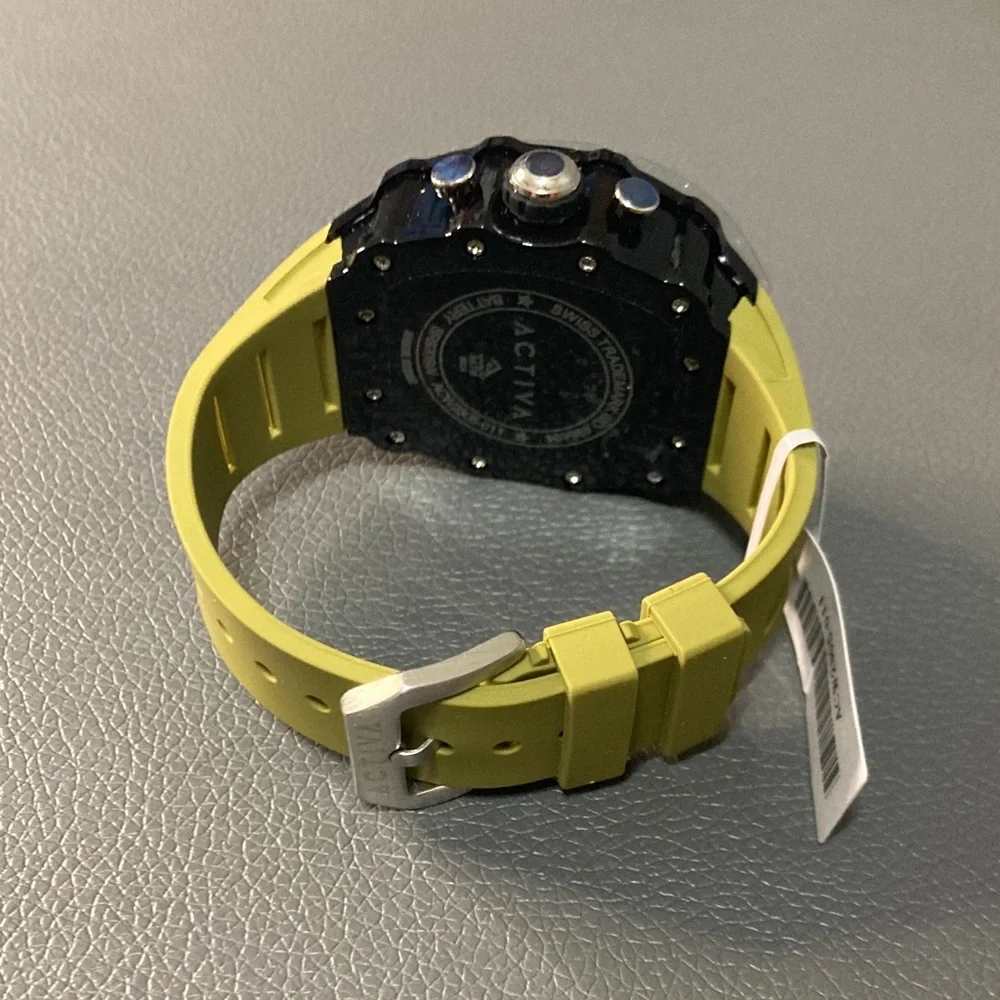 Activa Fury X Men's Skeleton Dial - 44.3mm, Olive/Black ACW2305-011